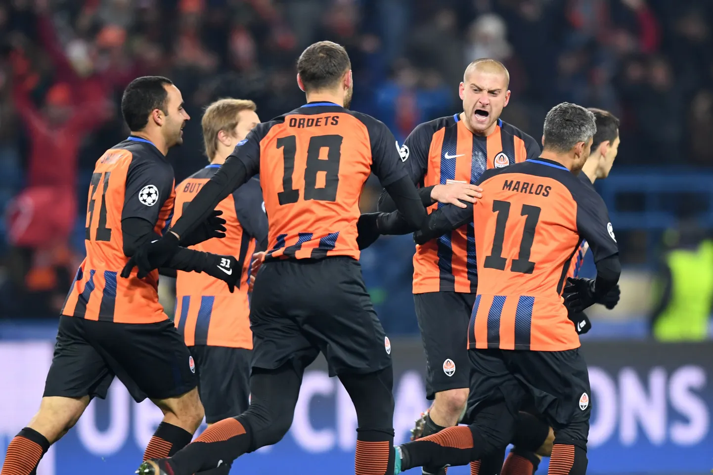 Donetski Šahtari mängijad. Foto on illustratiivne.