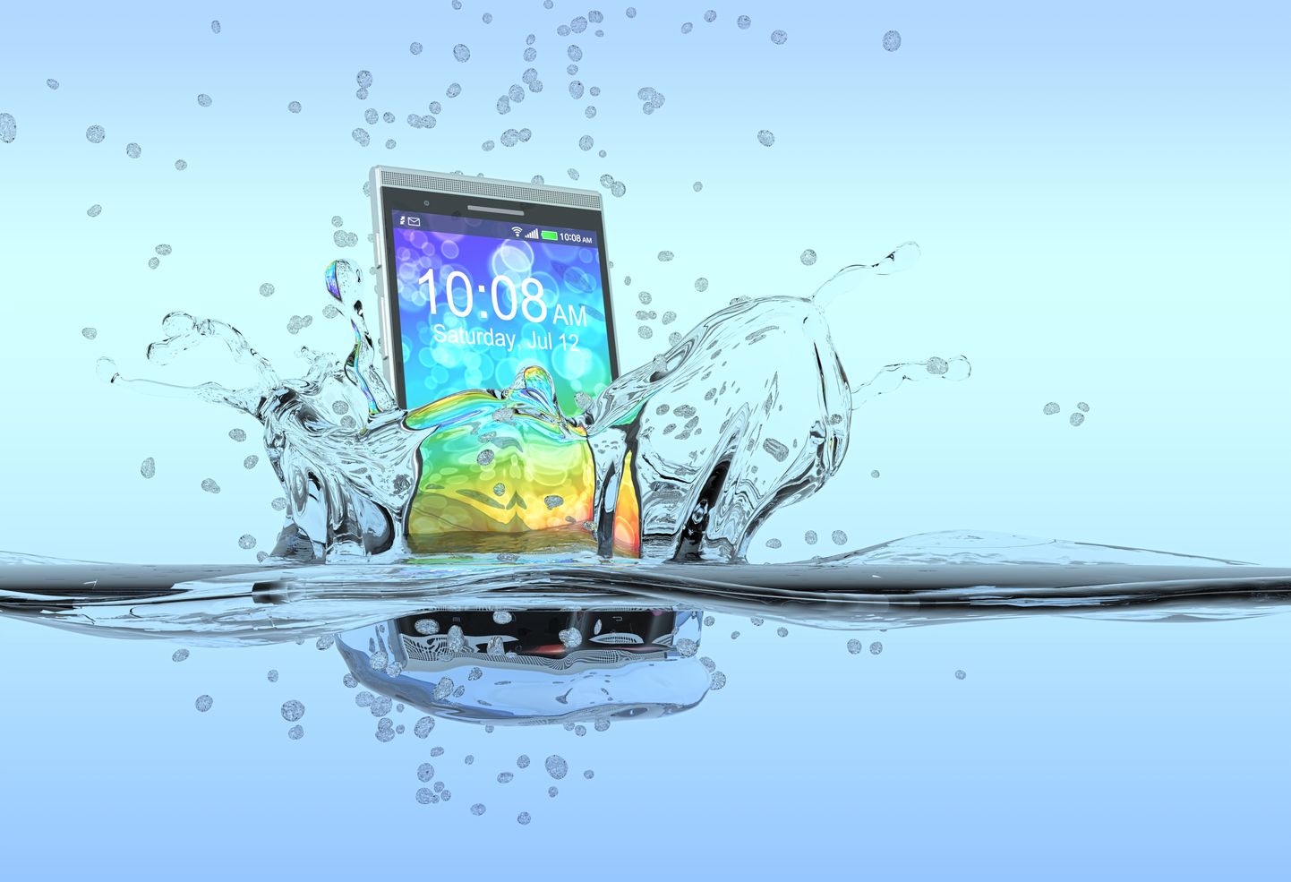 Что делать, если телефон упал в воду. Иллюстративное фото