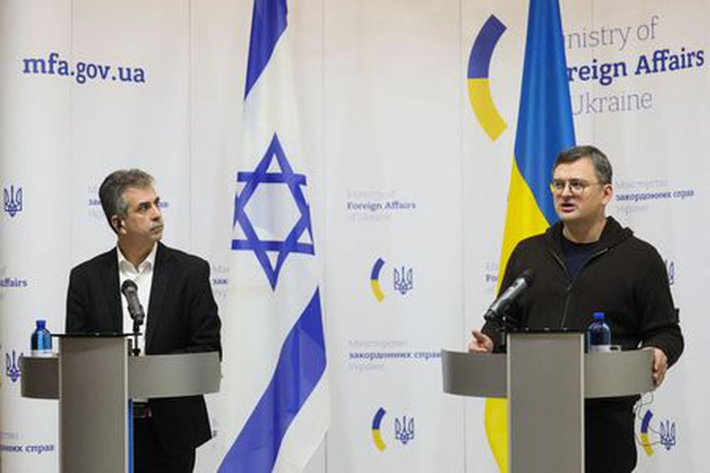 Izraēlas ārlietu ministrs Kijivā tiekas ar Ukrainas ārlietu ministru Dmitro Kulebu