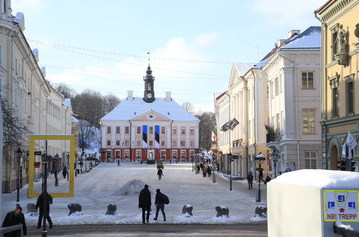 Raekoja plats 2018. aasta veebruaris.