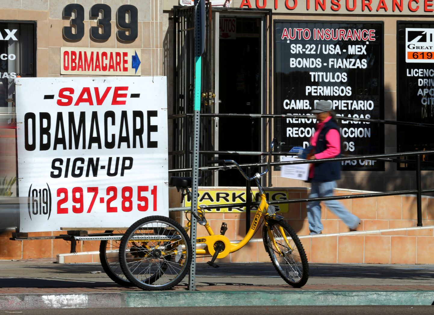 Kindlustuskontor reklaamib Obamacare'i.