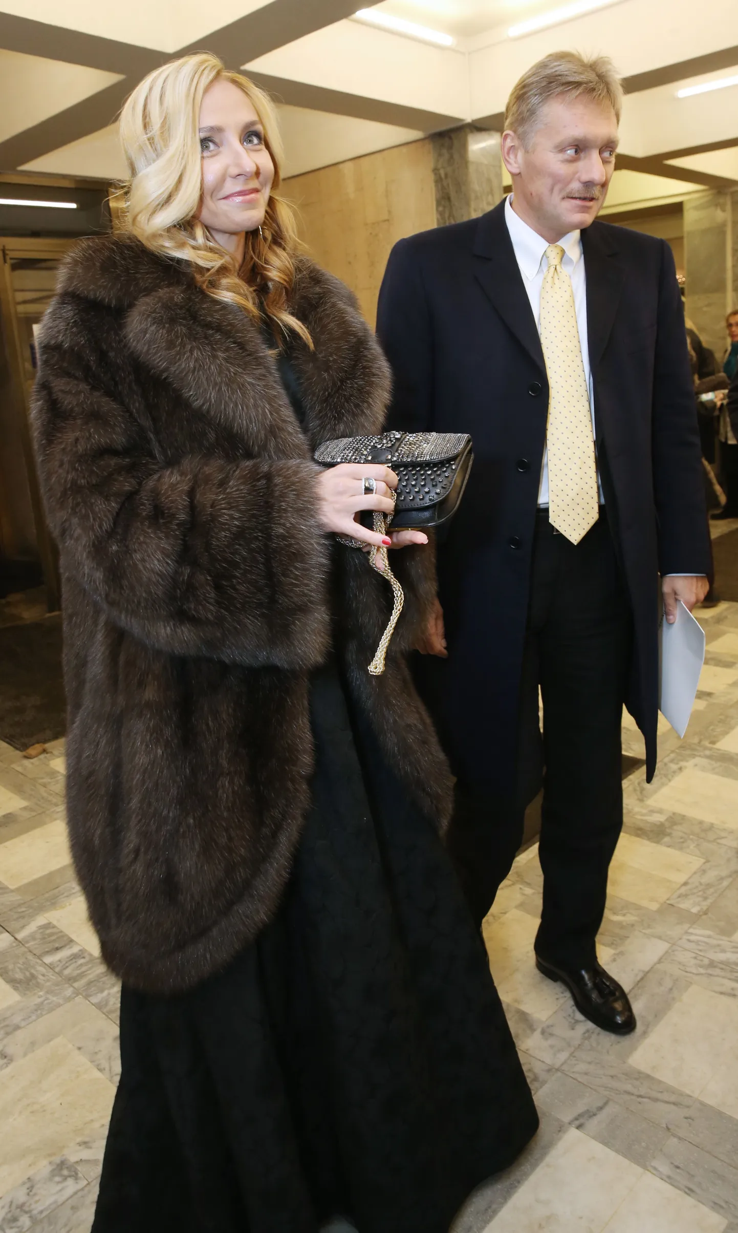 Татьяна Навка и Дмитрий Песков (январь 2015).