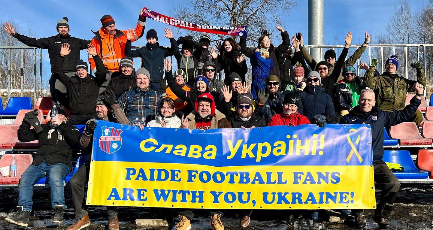 Jalgpalliklubi Paide Linnameeskond on ukrainlaste vastu väga sõbralik ja toetav olnud.
