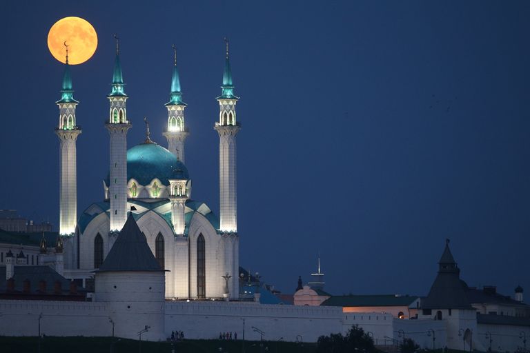 Лунное затмение в Казани