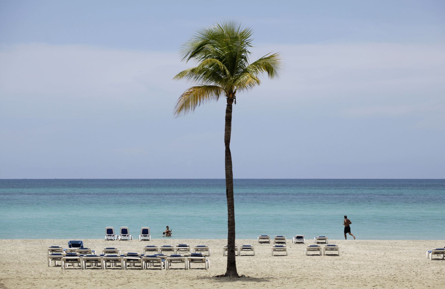 Пляж в Варадеро на Кубе.