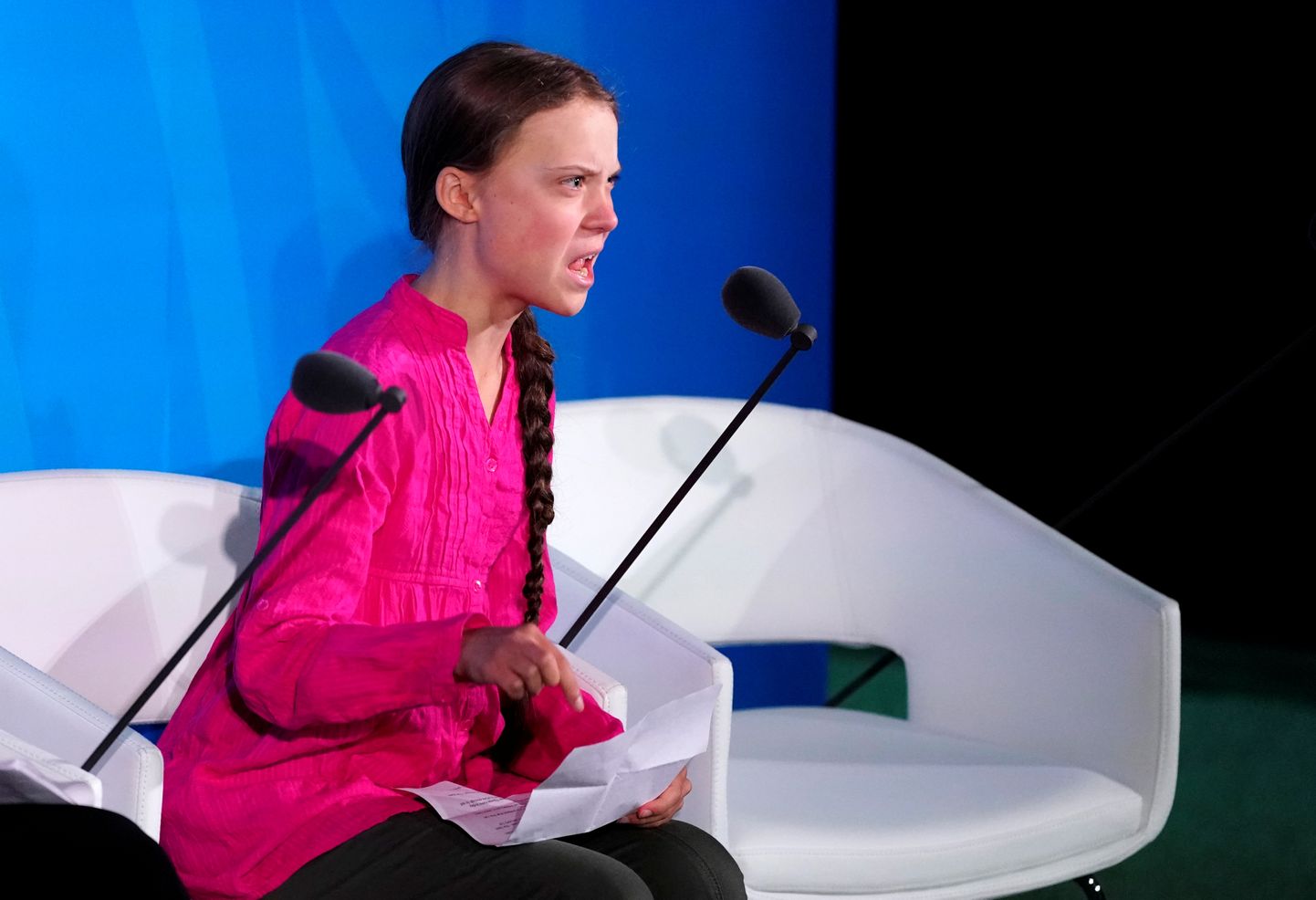 Kliimaaktivist Greta Thunberg esines ÜRO kliimatippkohtumisel ja süüdistas riigijuhte ebapiisavas tegevuses kliimamuutuste pidurdamisel.