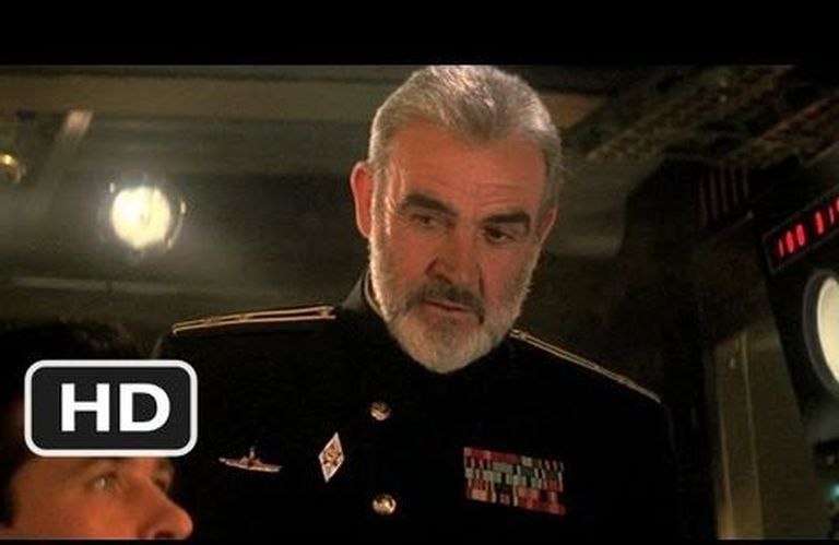 Kaader filmist «Jaht Punasele Oktoobrile». Pildil Sean Connery