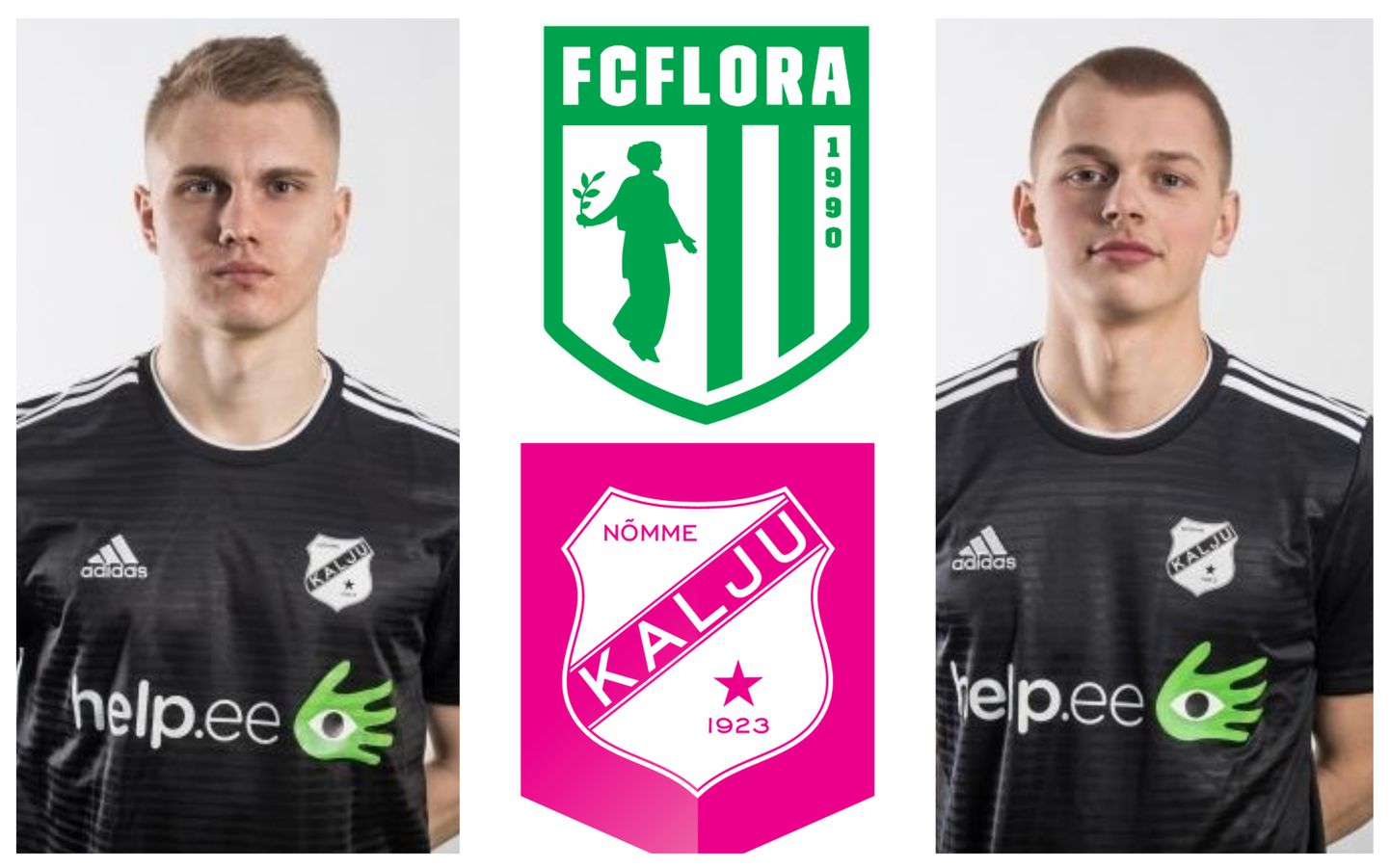 Henrik Pürg (vasakul) ja Vlasi Sijavski on sõlminud lepingud FC Floraga, mis tekitab nende senises koduklubis Nõmme Kaljust sügavat trotsi.