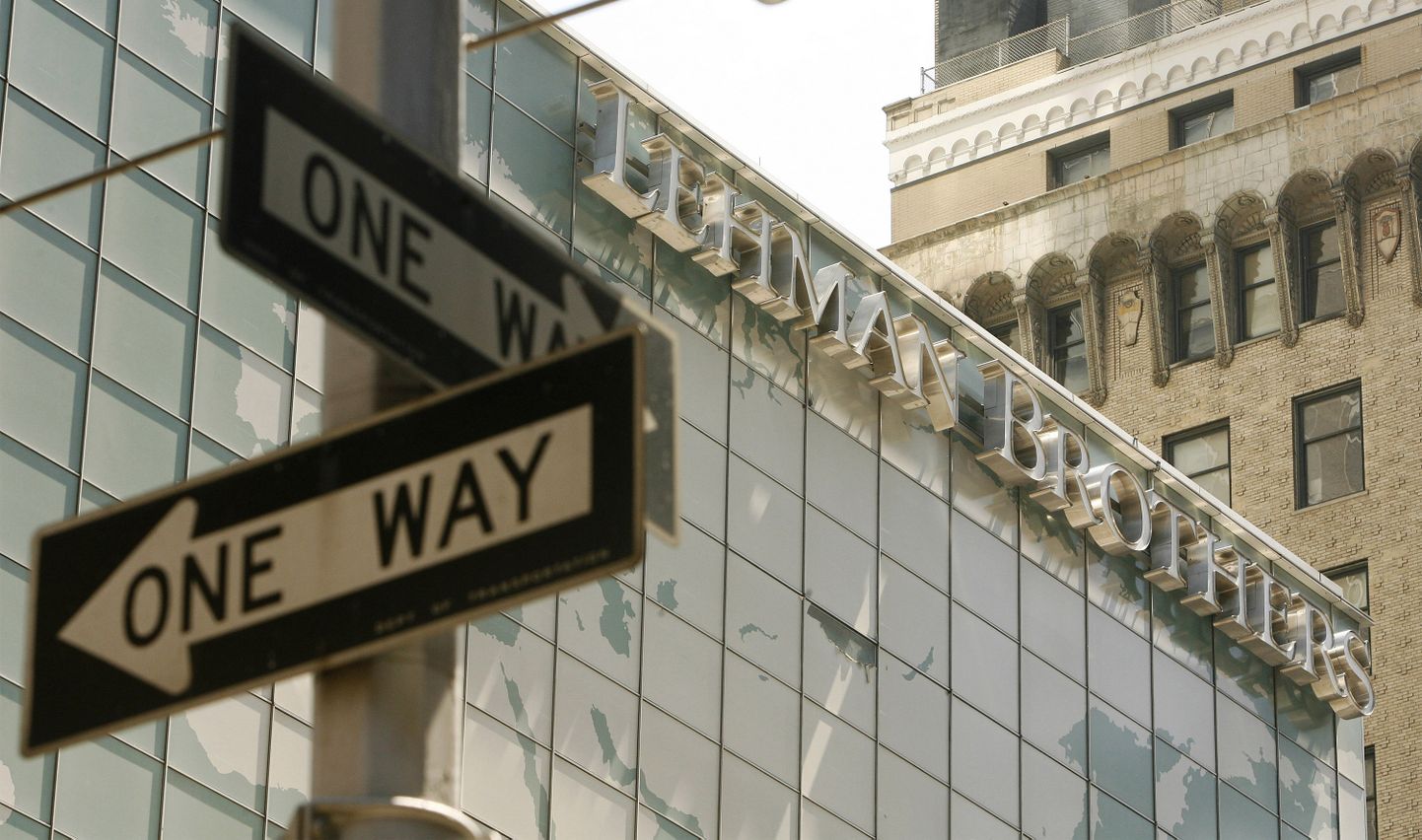 Lehman Brothers hoone New Yorgis 2008. aastal.