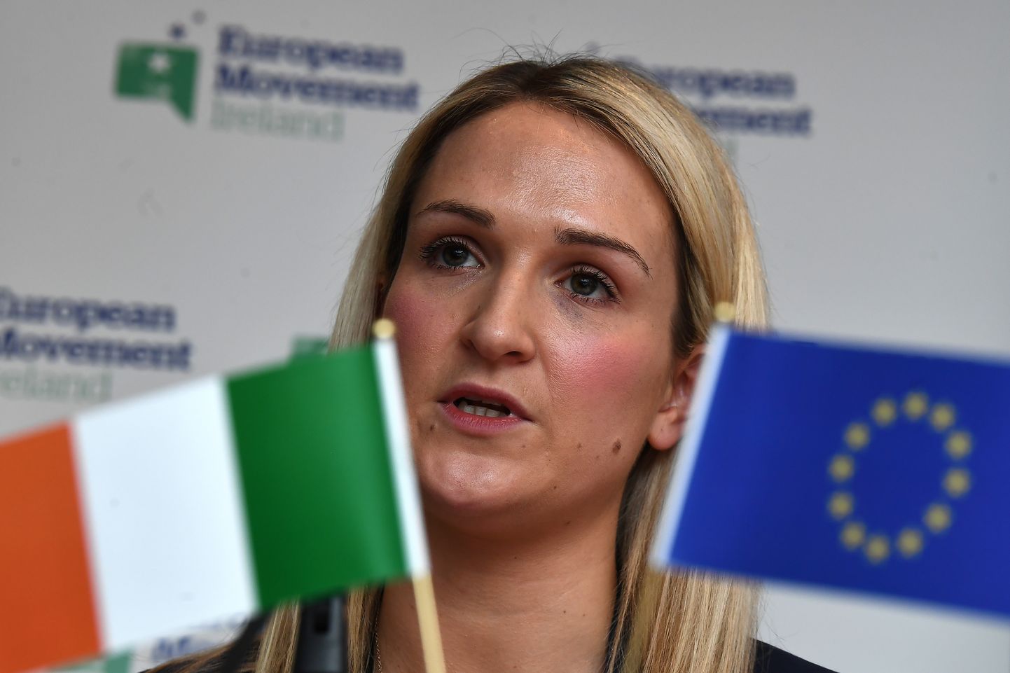  Īrijas valsts ministre Eiropas lietās Helēna Makentija.