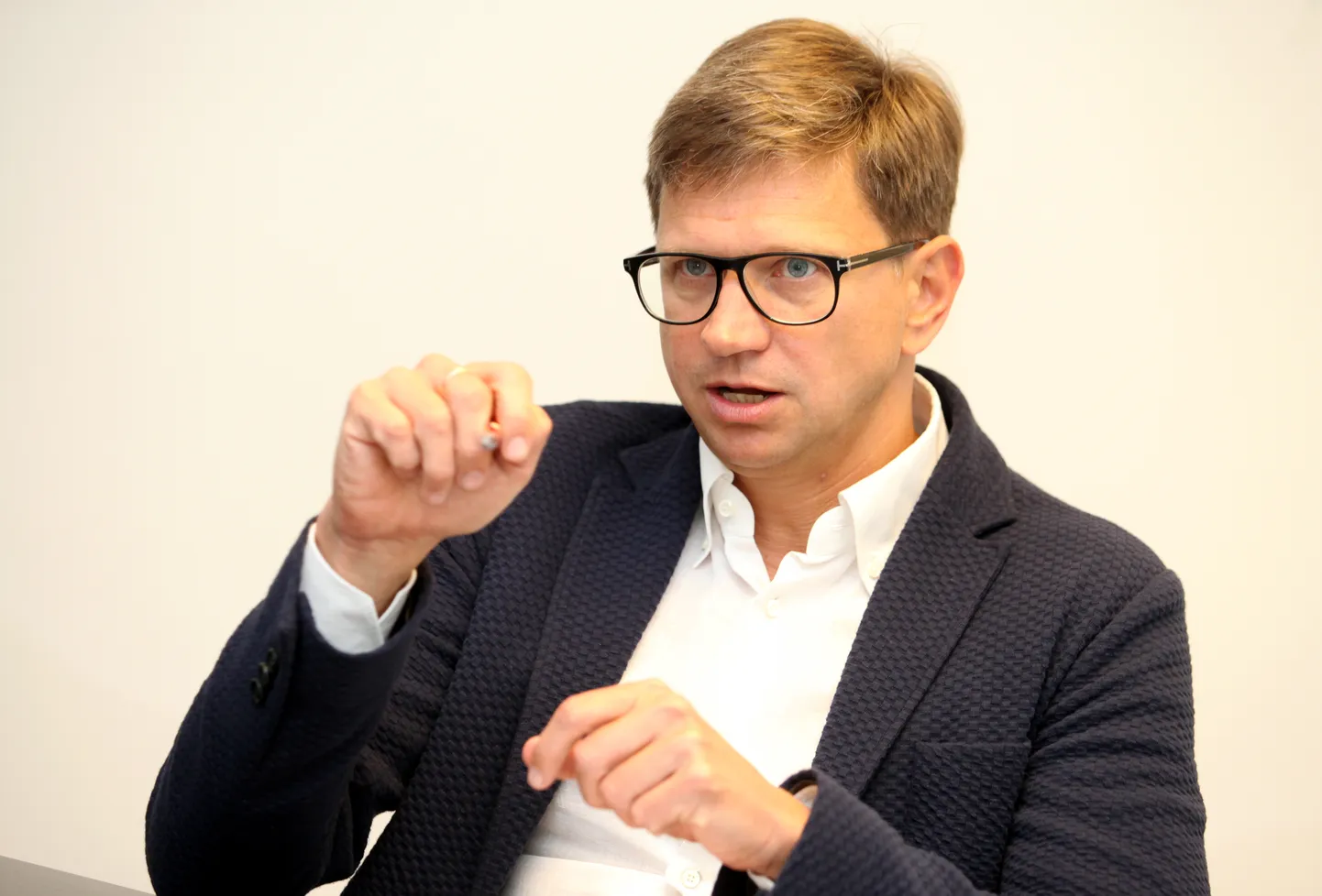 "Indexo" valdes priekšsēdētājs un viens no uzņēmuma dibinātājiem Valdis Siksnis.