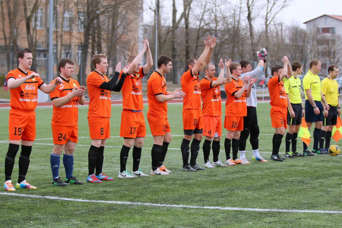 Футболисты клуба Narva United FC.