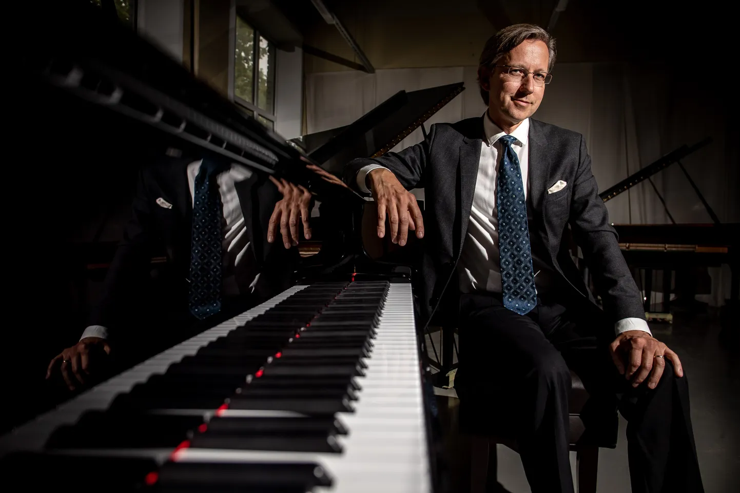 Head of the Estonia Piano Factory and pianist Indrek Laul.