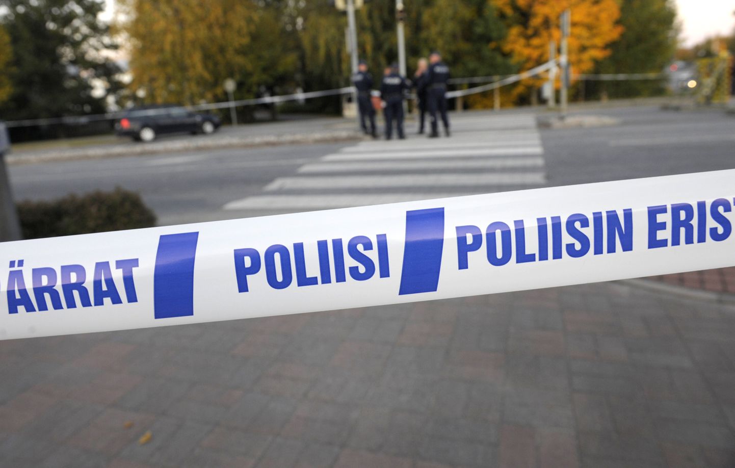 Soome politsei piiramislint Kauhajoe veretööpaiga juures