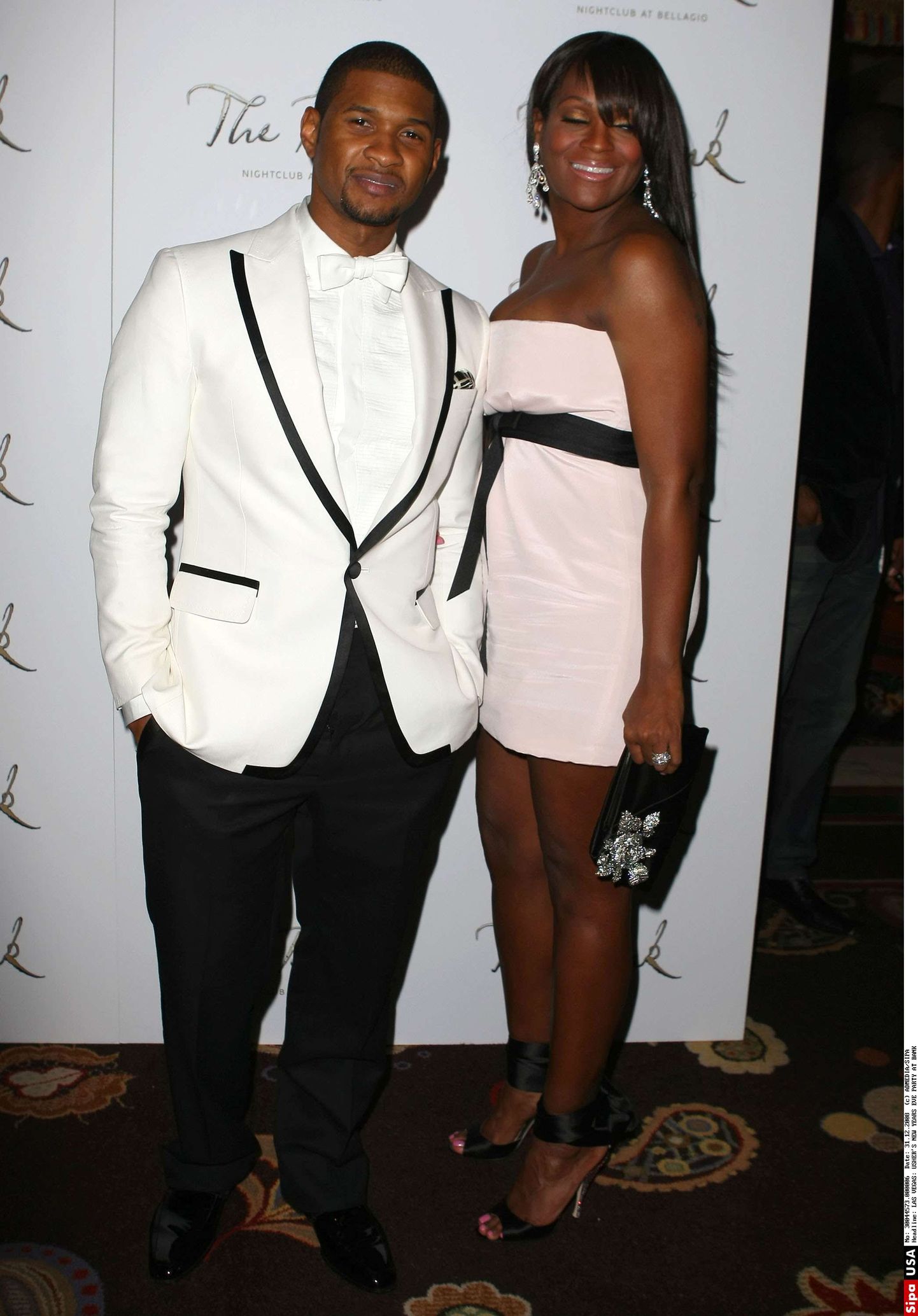 Usher ja Tameka Foster (31. detsember 2008)
