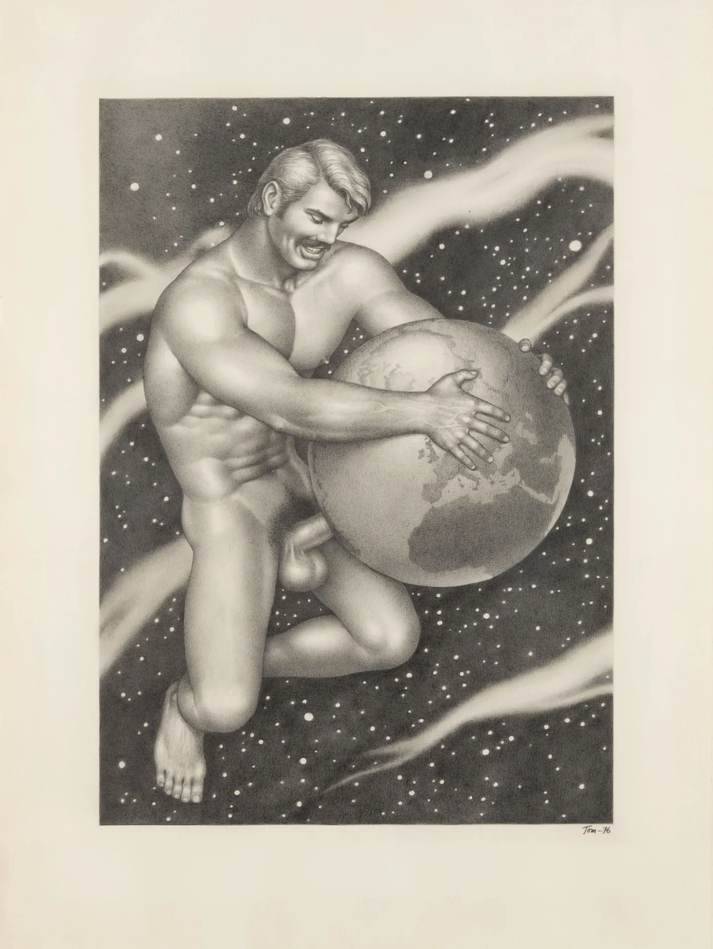"Nimetu" Tom of Finland 1980 grafiit 1976