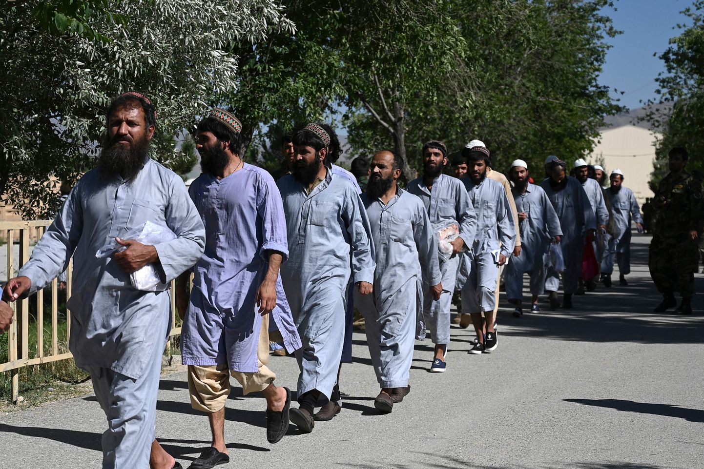 Talibani liikmetest vangid.