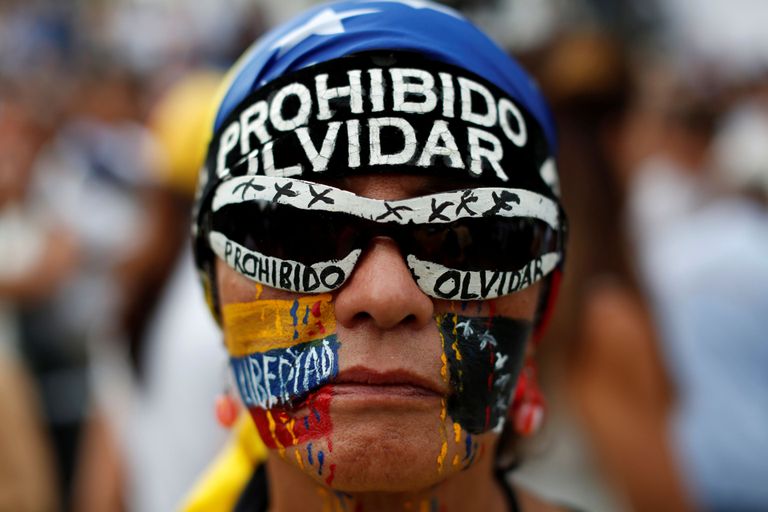 Valitsuse vastu mässav venezuelalane