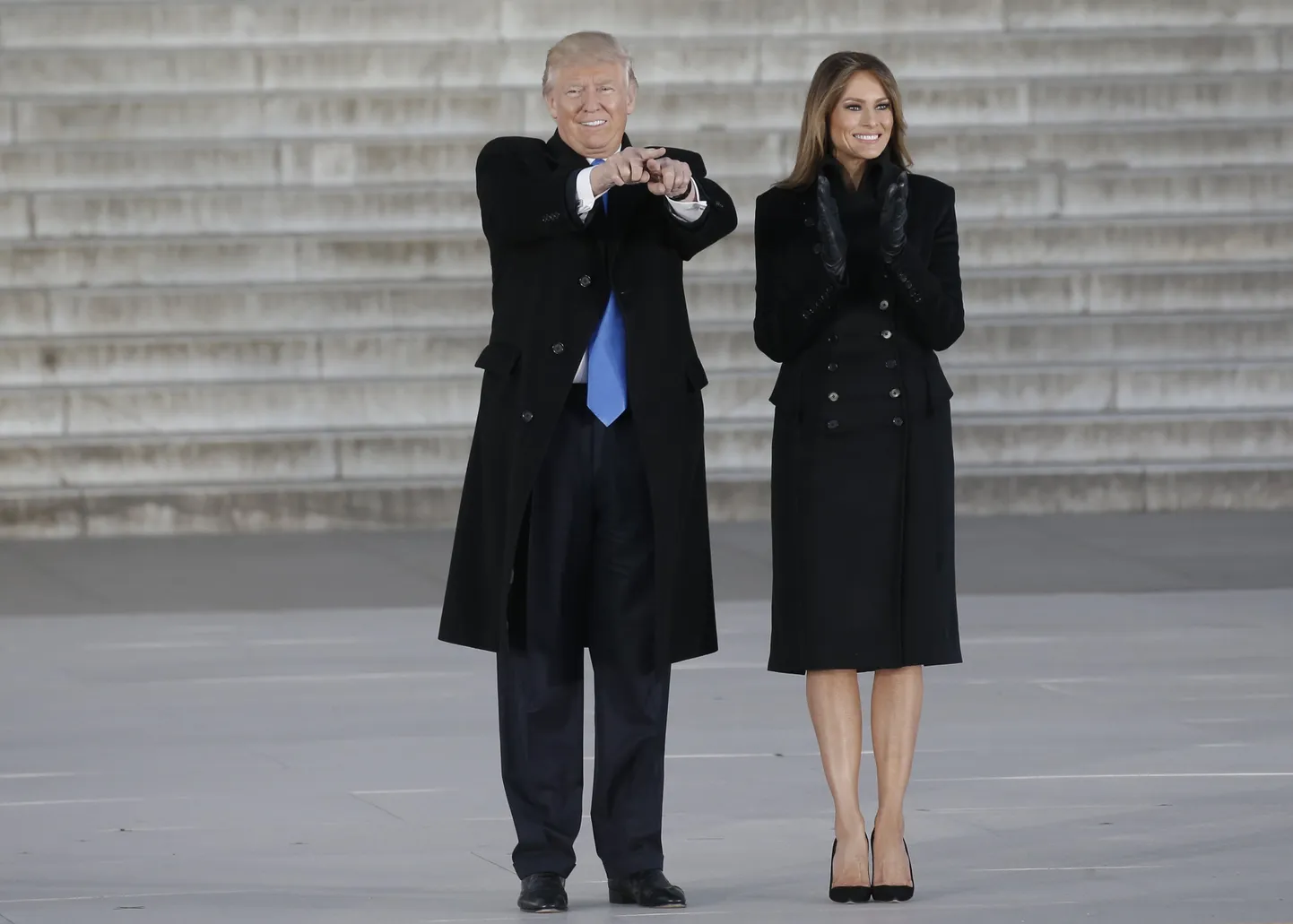 Donald Trump ja ta abikaasa Melania Trump