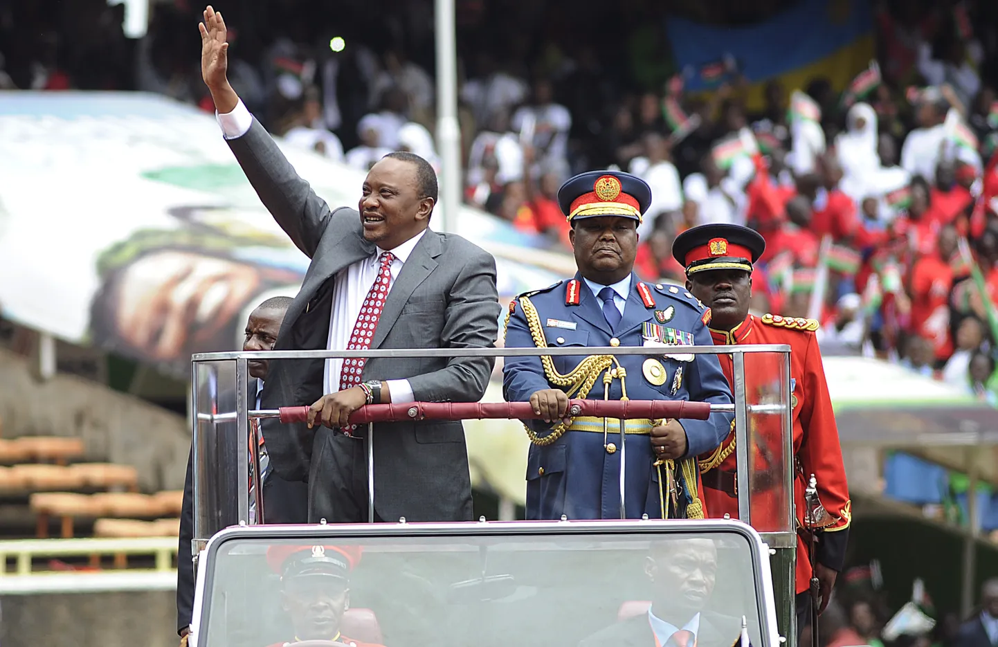Keenia president Uhuru Kenyatta.