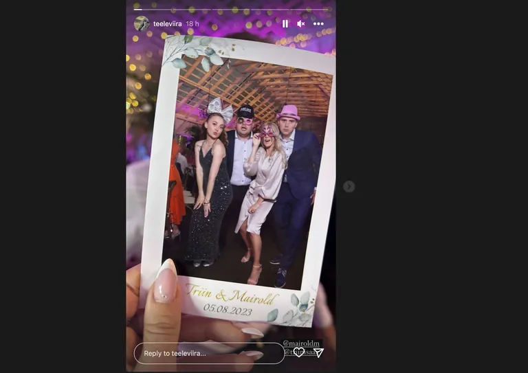 Teele Viira Instagram story