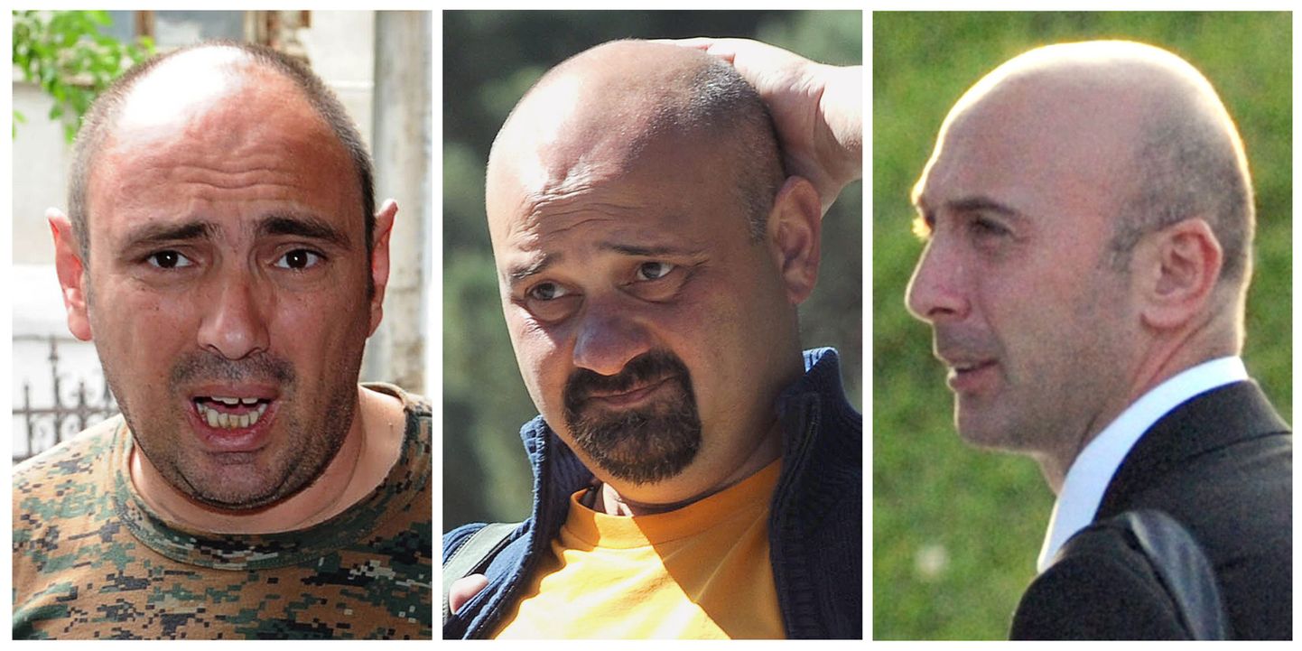 Fotograafid Giorgi Abdaladze (vasakult), Zurab Kurtsikidze ja Irakli Gedenidze.