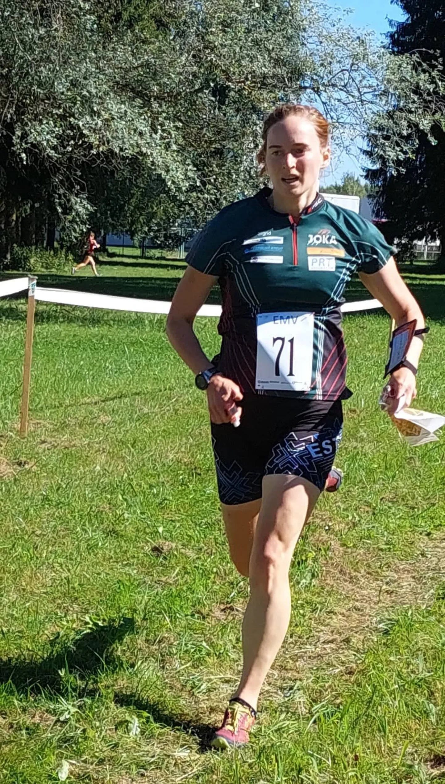 Sigrid Ruul orienteerumisrajal.