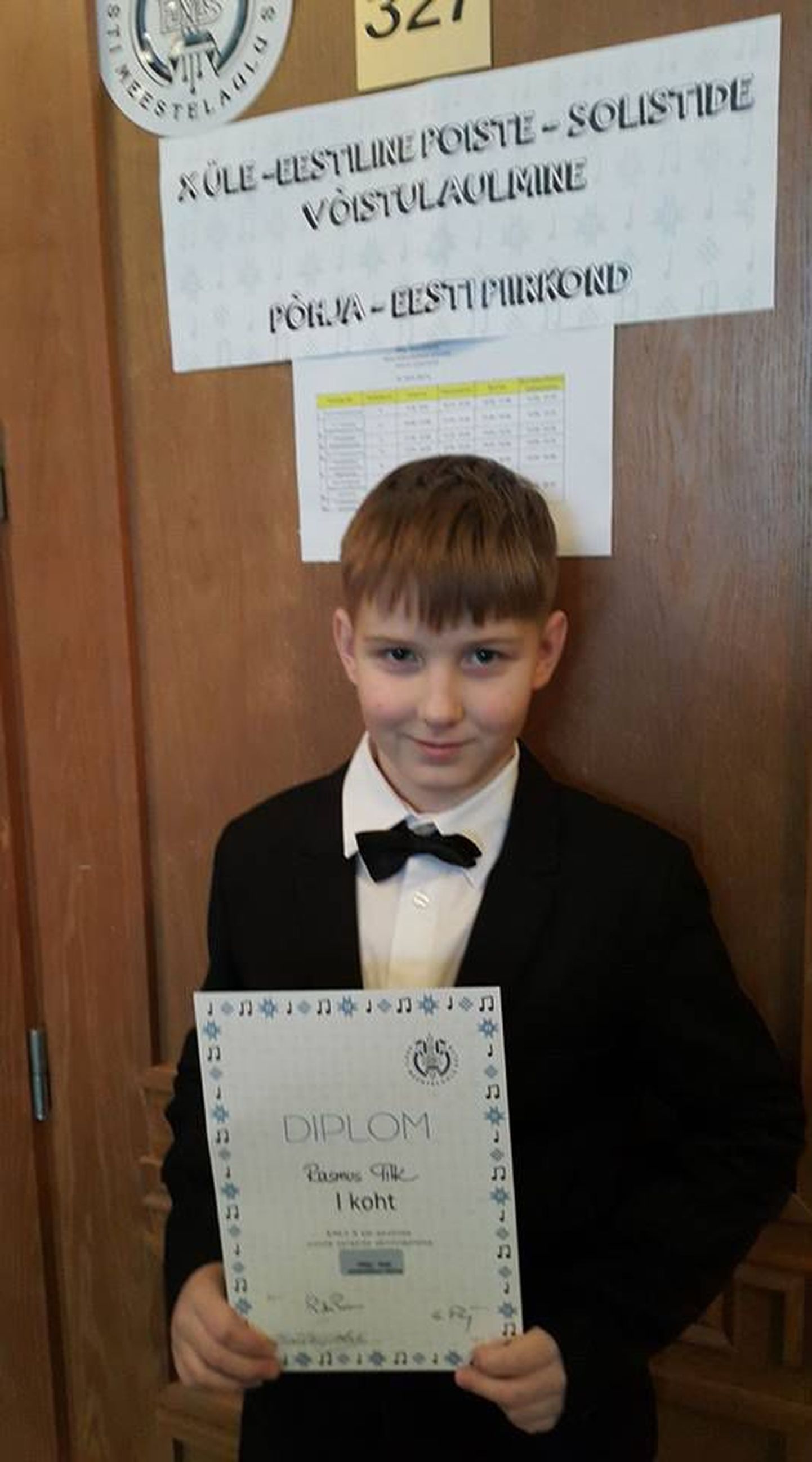 Rasmus Tilk võitis 12aastaste poiste vanuseklassis esikoha.