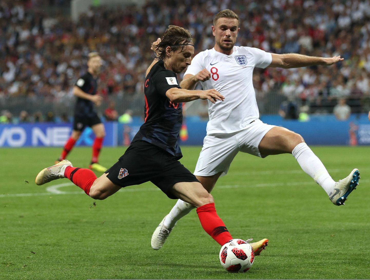 2018. aasta MMil jõudsid Luka Modric (vasakul) ja Co finaali. Sel korral loodavad sama saavutusega hakkama saada inglased.