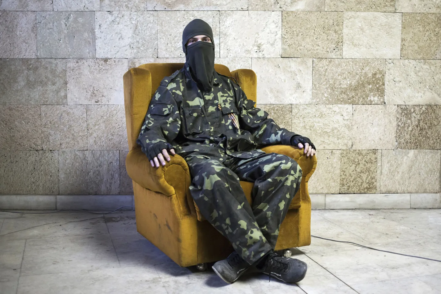 Separatist Donetskis hõivatud valitsushoones.