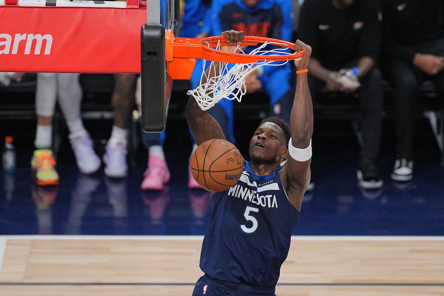 Minnesota Timberwolves'i mängija Anthony Edwards oli võidumängus klubi veduriks.