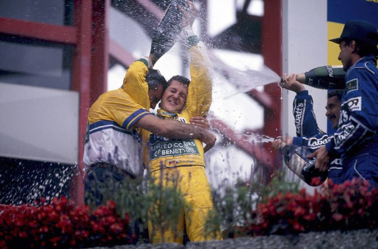 Michael Schumacheri esimesest etapivõidust MM-sarjas möödub augusti lõpus 25 aastat. / Imago/Scanpic