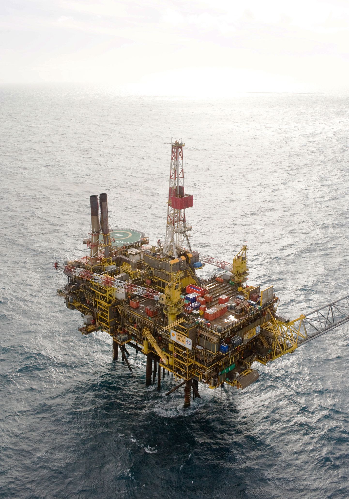Royal Dutch Shell naftaplatvorm Põhjameres.
