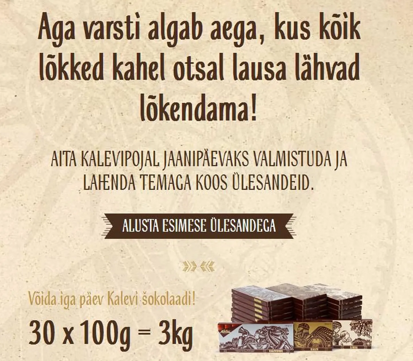 Fragment Kalevi Magusamaailma Facebooki lehelt.