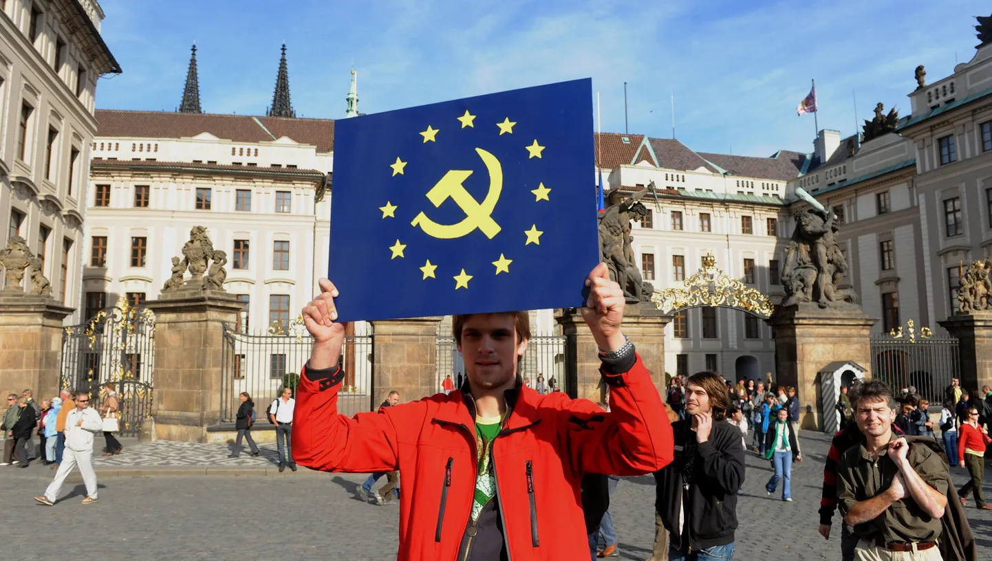 Euroskeptiline tšehhi noormees.