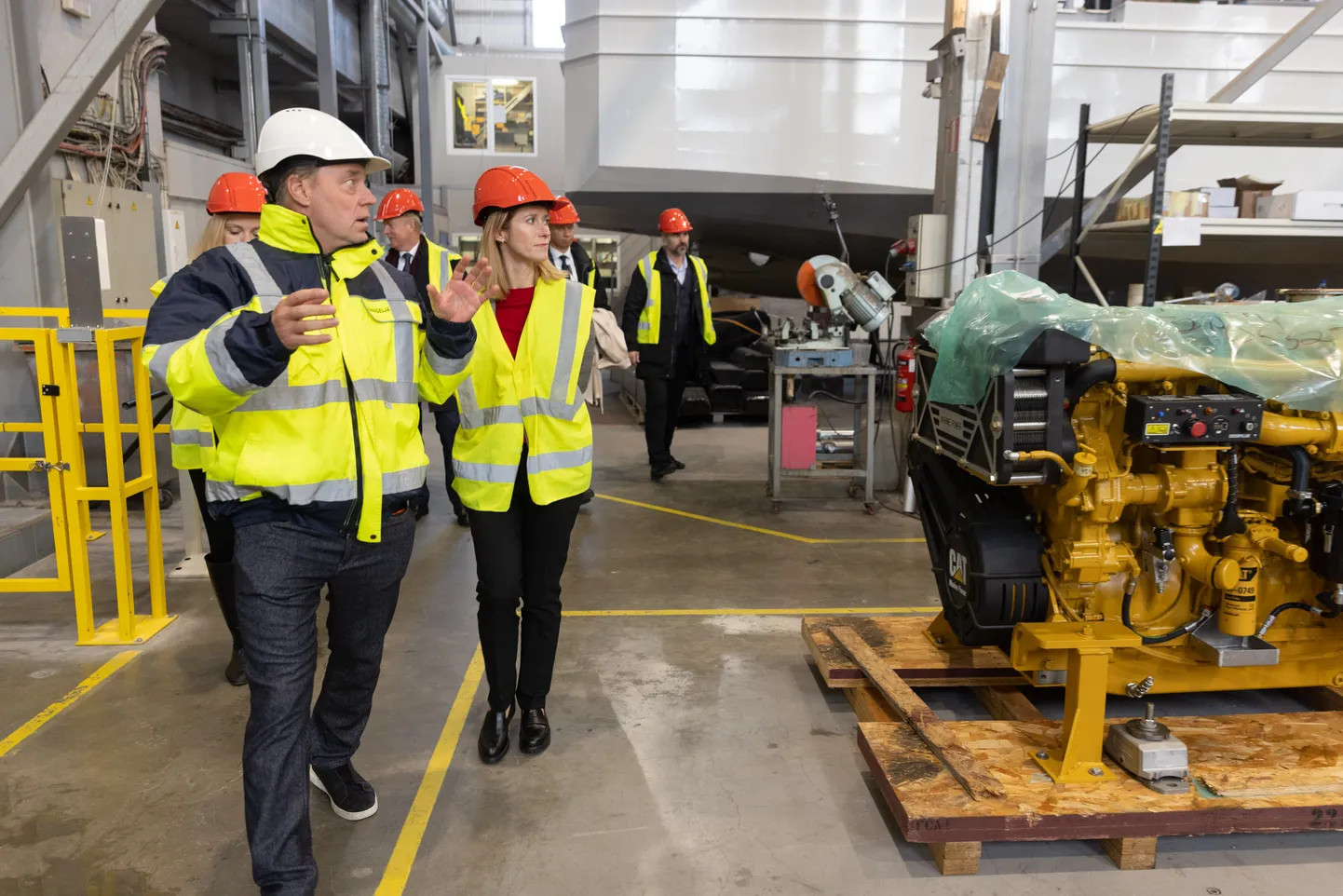 Peaminister Kaja Kallas Saaremaal, kohtumised Baltic Workboatsis ja väikelaevanduse kompetentsikeskuses 8.11.22.