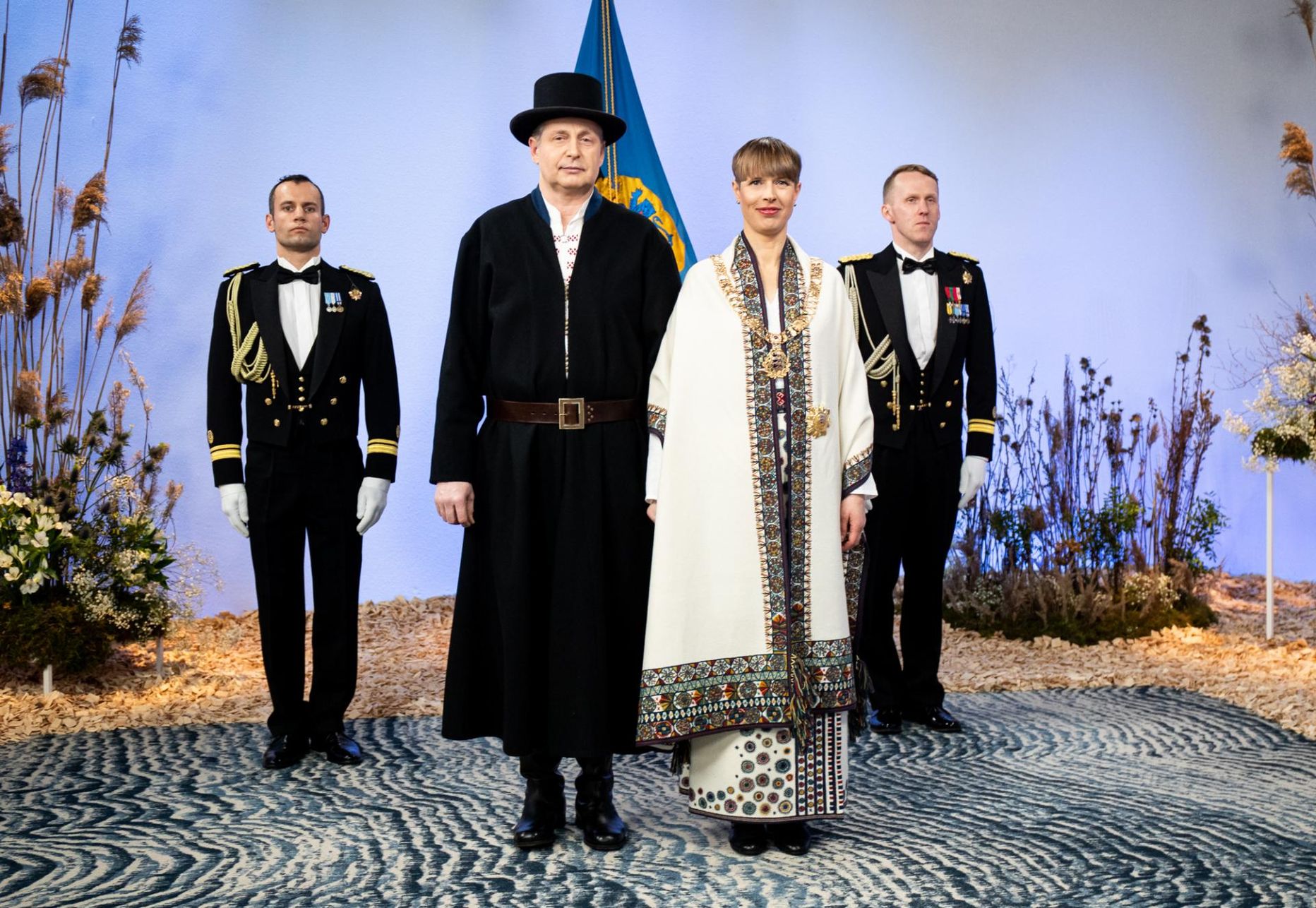 President Kersti Kaljulaid vabariigi aastapäeva vastuvõtul.