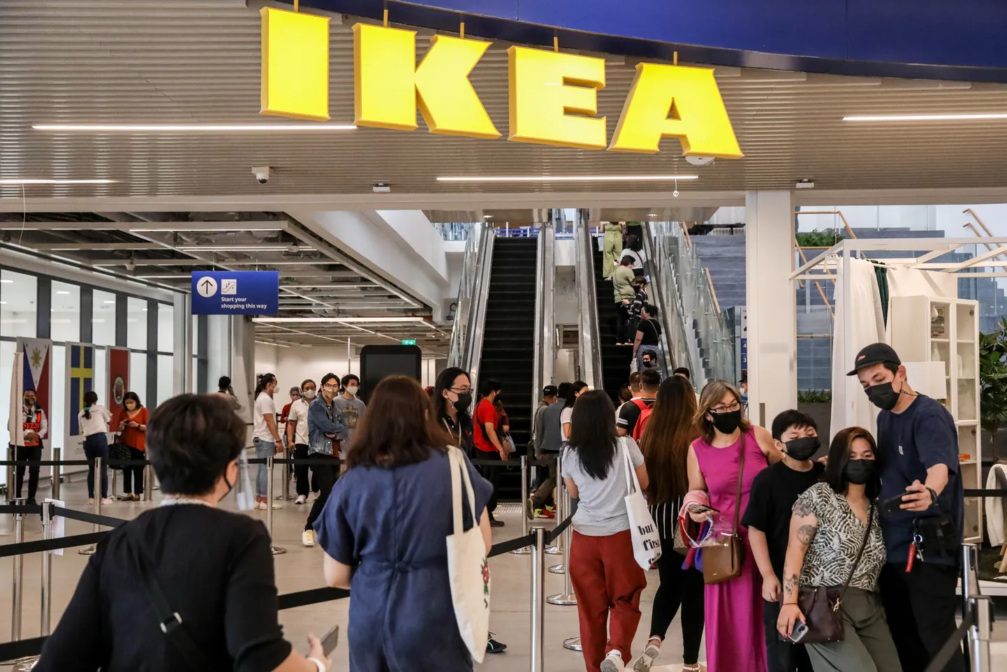 IKEA esindus. Pilt on illustreeriv.