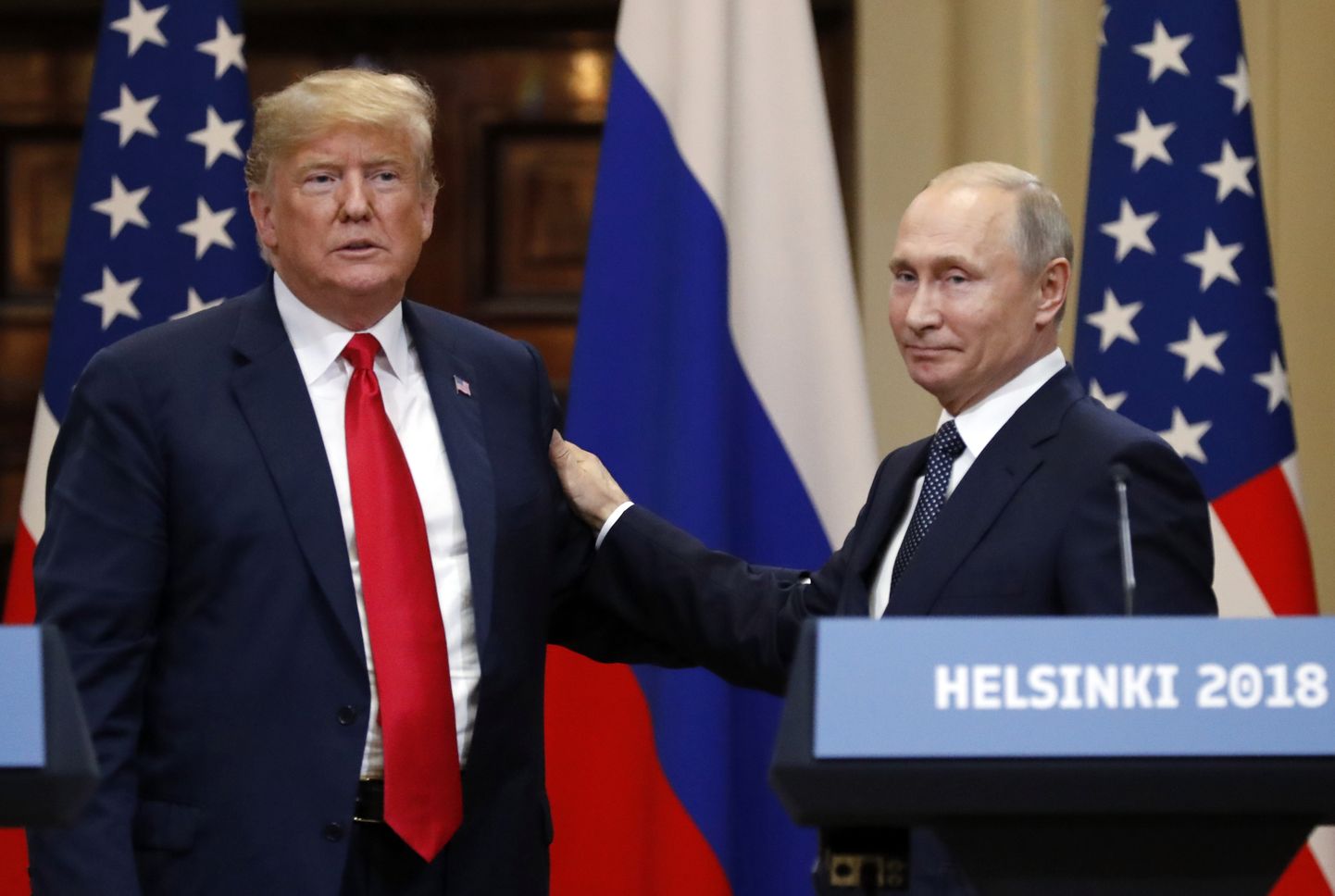 USA president Donald Trump ja Venemaa president Vladimir Putin Helsingis.