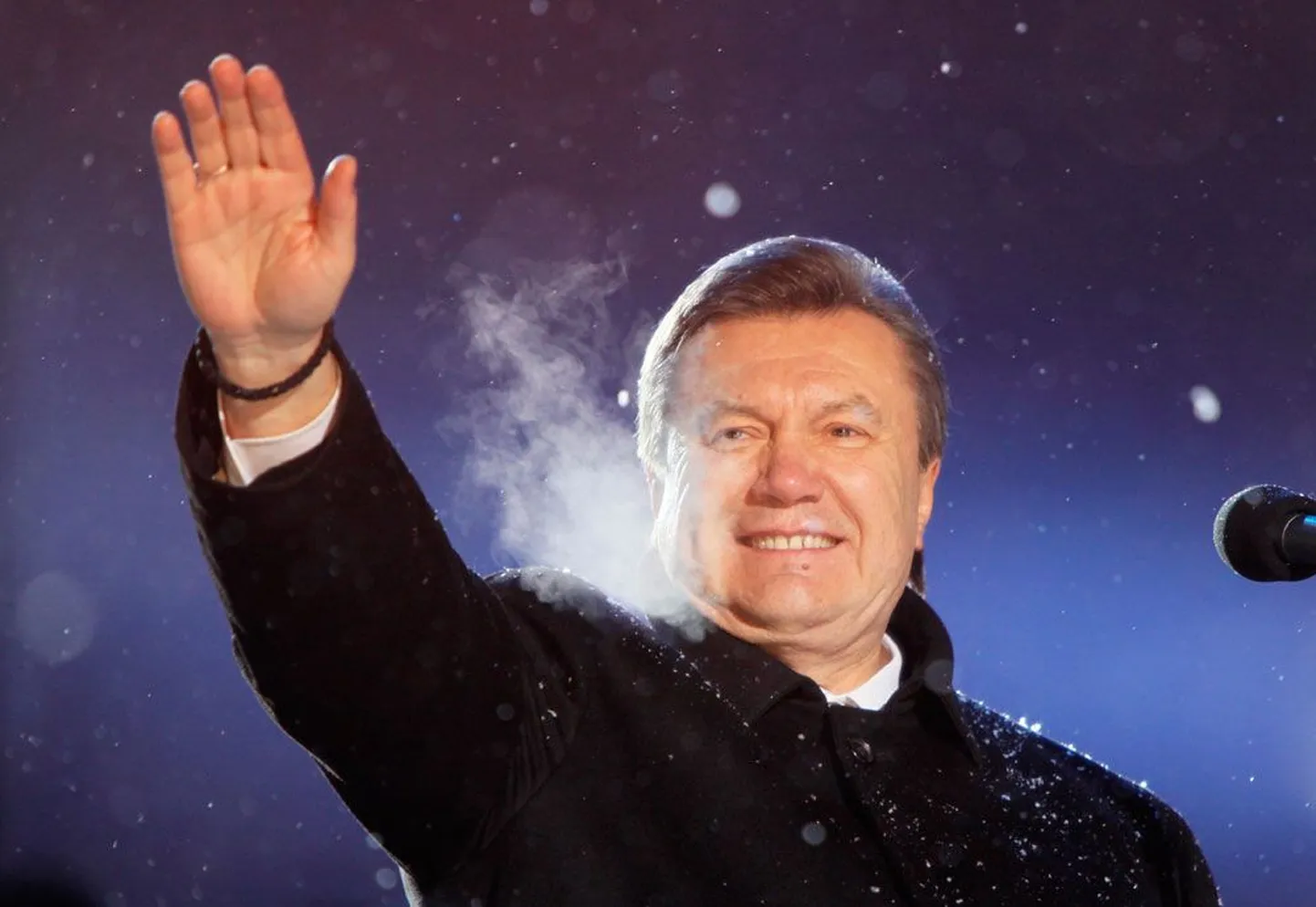 Ukraina president Viktor Janukovõtš kutsus elanikke üles rahu säilitama, kuid ei avaldanud, kas ta Venemaa peaministri Vladimir Putini gaasifirmade ühendamise plaani toetab või mitte.