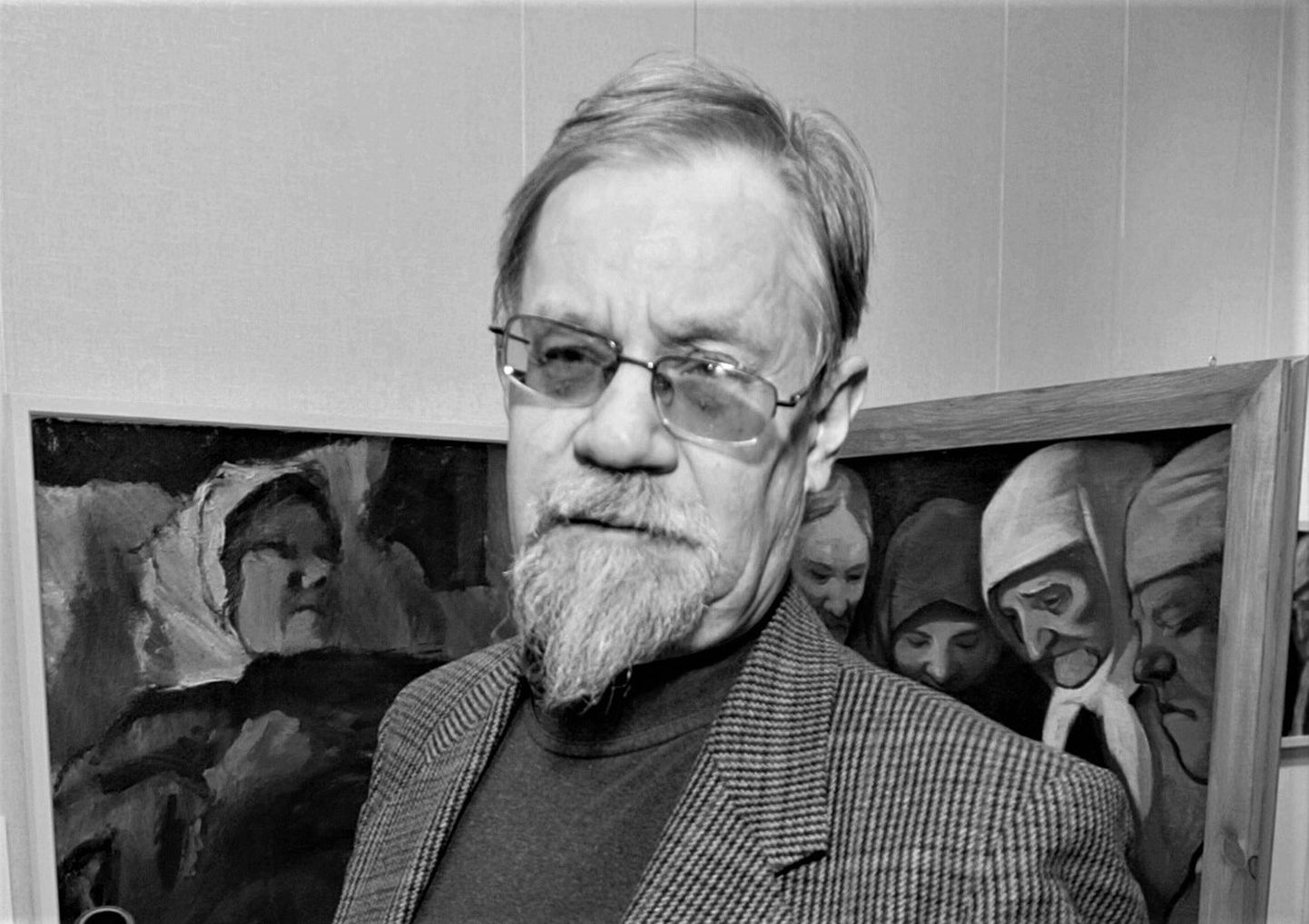 Hannes Varblane 17. novembril 2006 Tartu kunstimuuseumis, kus avati Johannes Saali näitus.