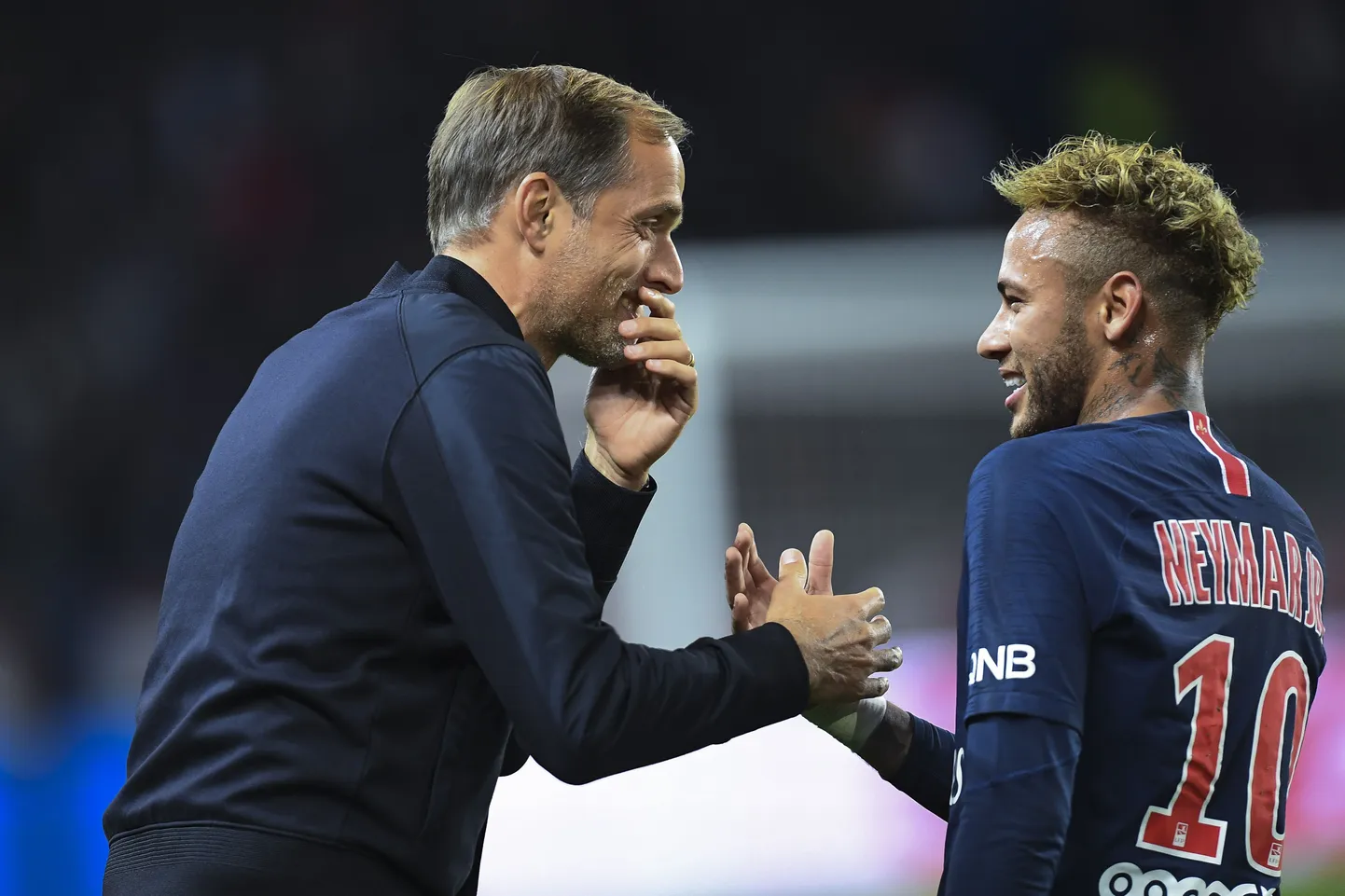 Thomas Tuchel ja Neymar.