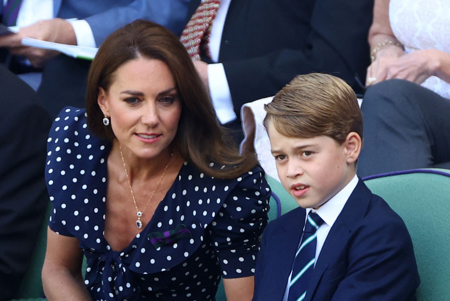 9-aastane prints George koos oma ema hertsoginna Kate Middletoniga, 10. juuli 2022.
