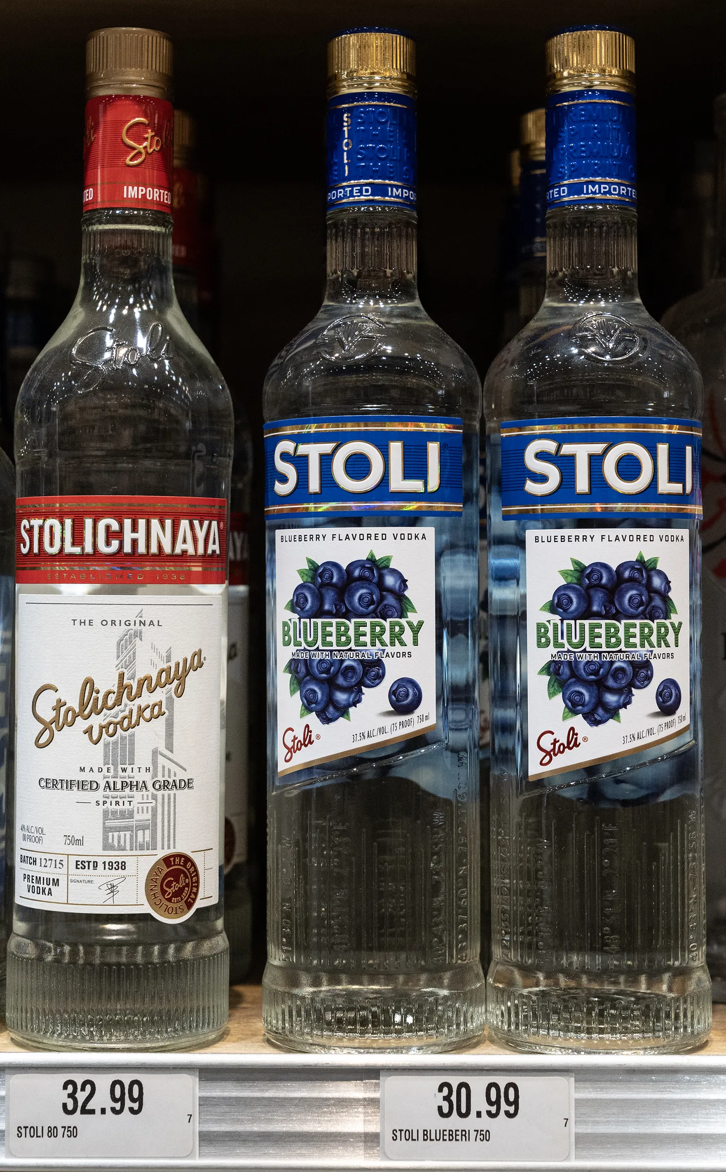 Stoli viinad tänavu detsembris New Yorgi alkoholipoes.
