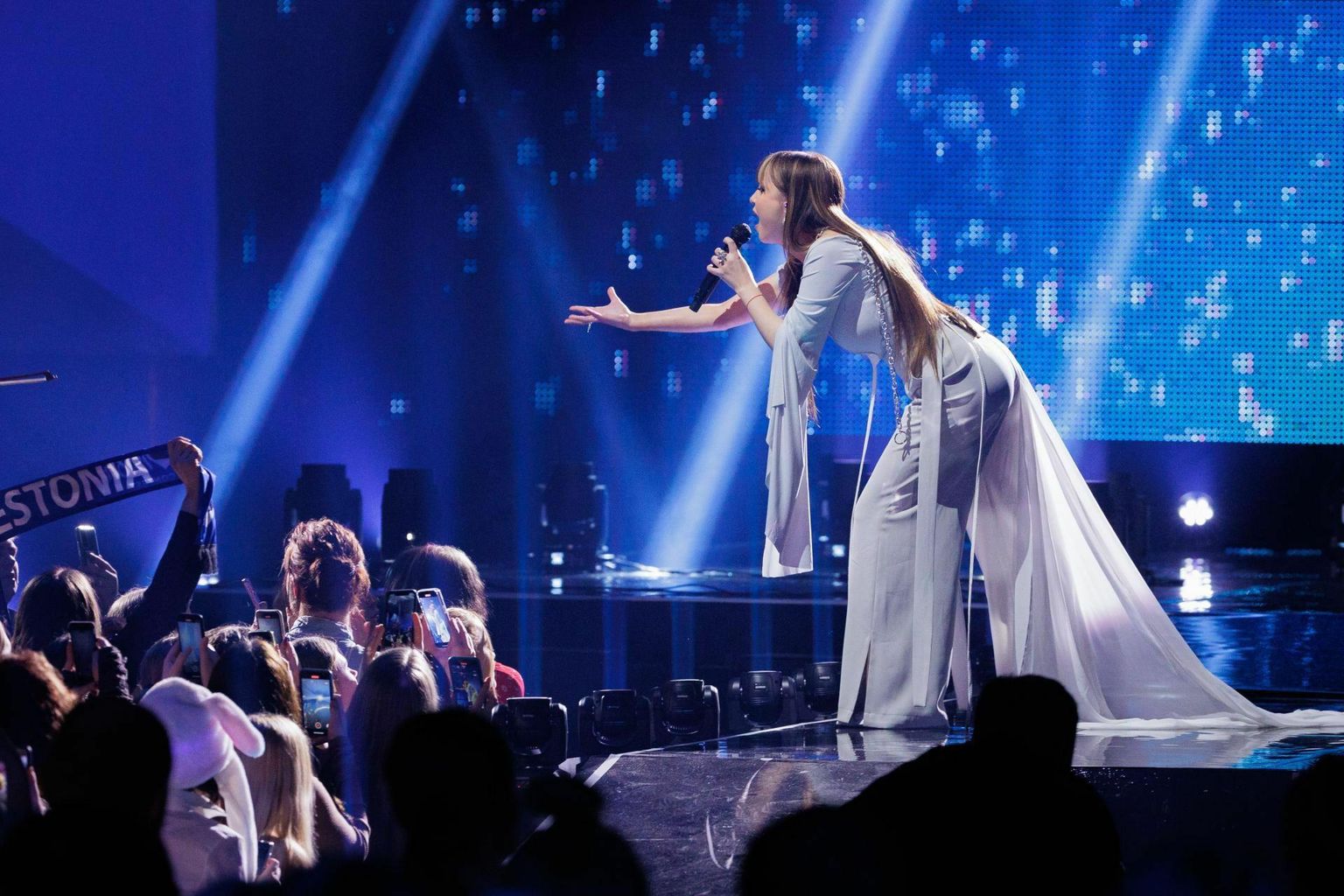 Estonian singer Alika Milova finished eighth with 168 points in the Eurovision Song Contest final.