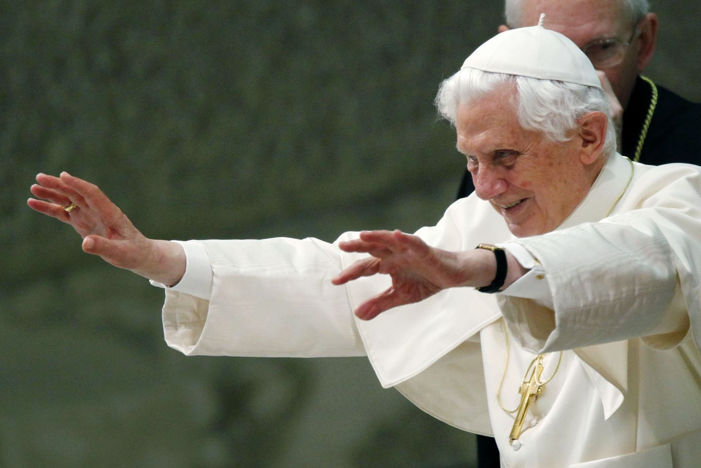 Katoliku kiriku pea paavst Benedictus XVI publiku ees.