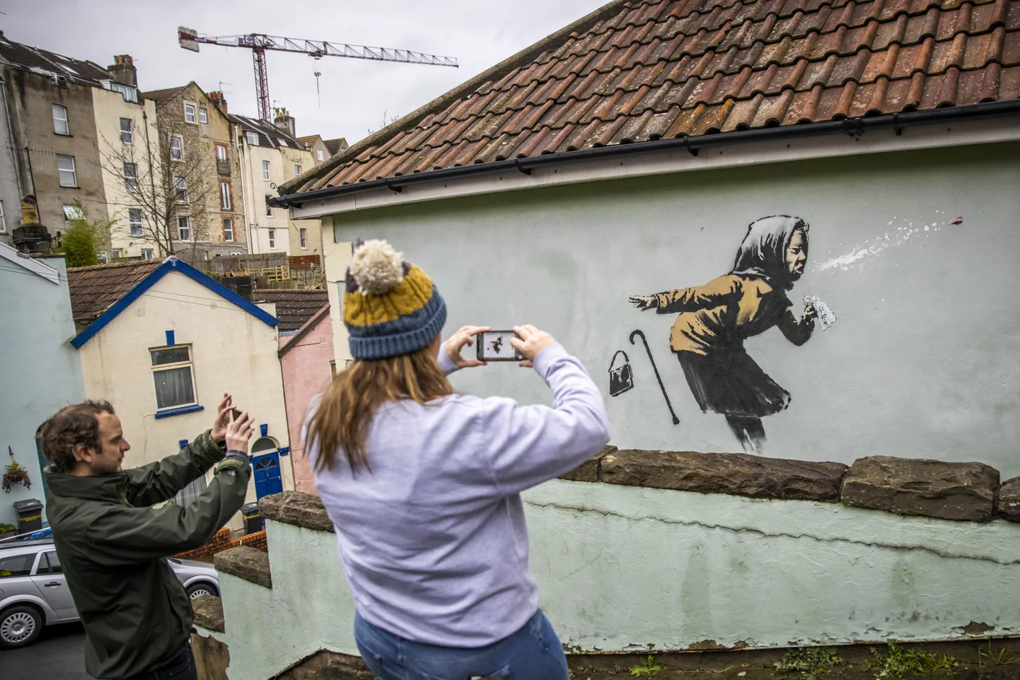 Värske Banksy teos Bristoli linnas.