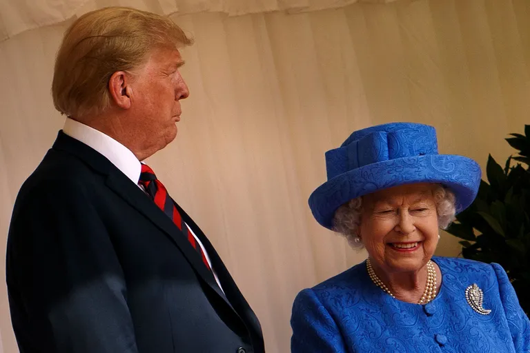 USA president Donald Trump ja kuninganna Elizabeth II 2018. aastal.