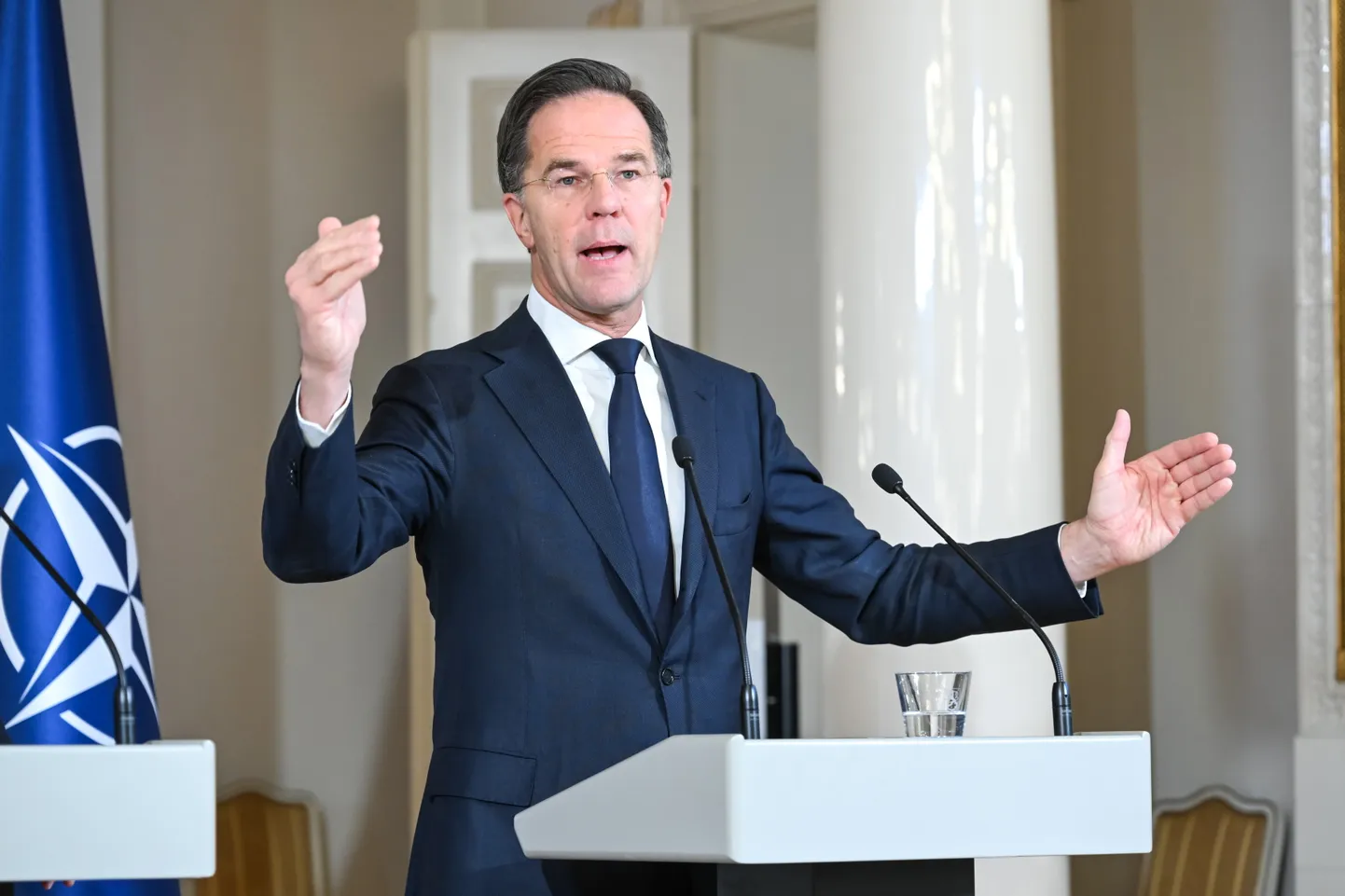 NATO peasekretär Mark Rutte Helsingis 14. jaanuaril 2025. aastal.