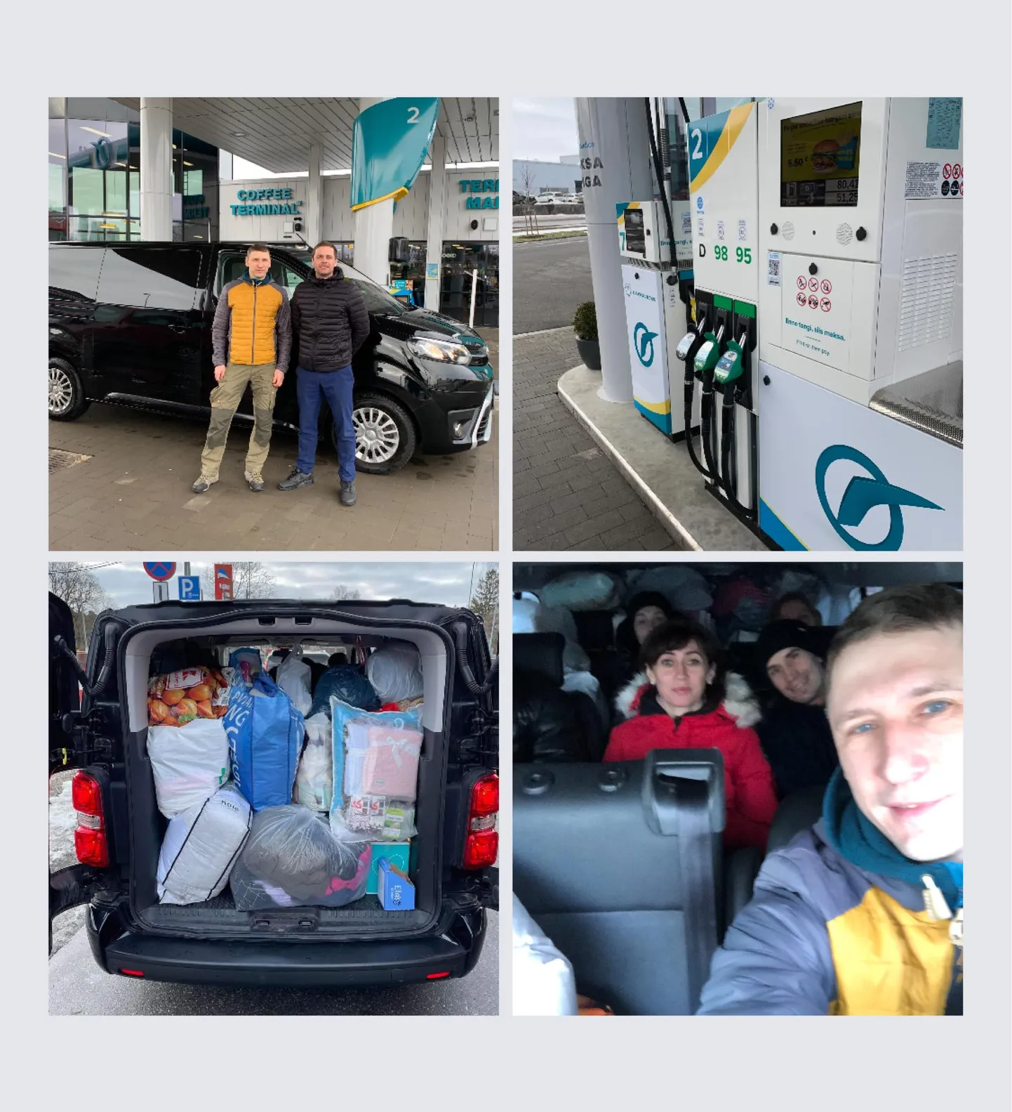 Annes Pilden koos abivajanud ukrainlastega.